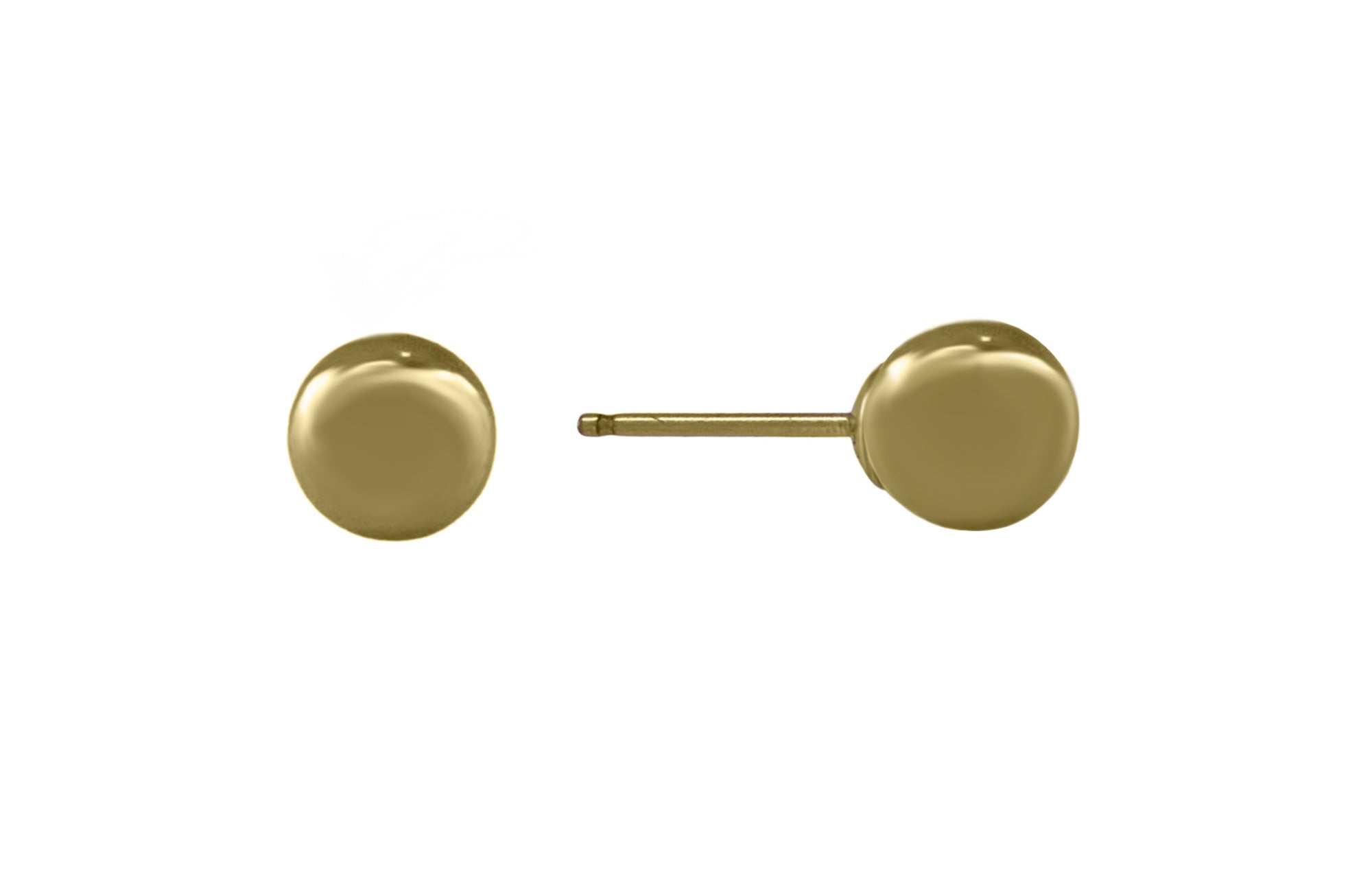 Solid Gold Stud Earrings